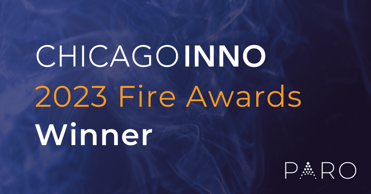 Paro ChicagoInno Fire Award Winner 2023 Paro ChicagoInno Fire Award Winner 2023