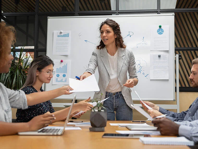 stock photo teamwork meeting tablet and business people in office workplace collaboration technology and 2251938325 2 4