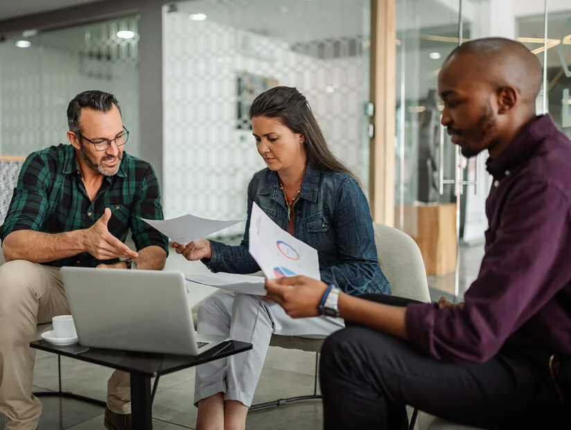 stock photo teamwork meeting tablet and business people in office workplace collaboration technology and 2251938325 2 4