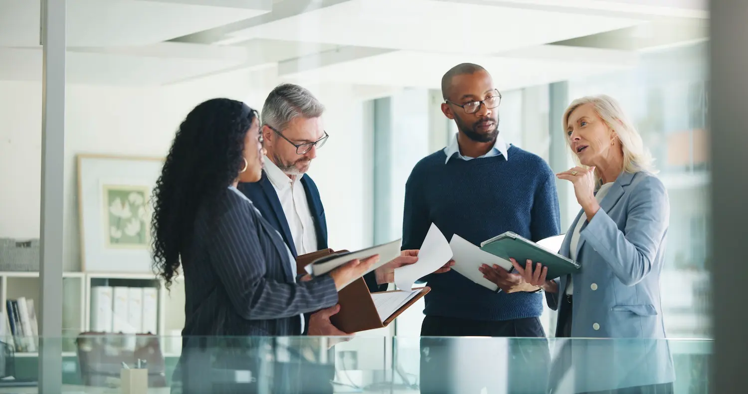 A finance team reviews their liquidity management plans