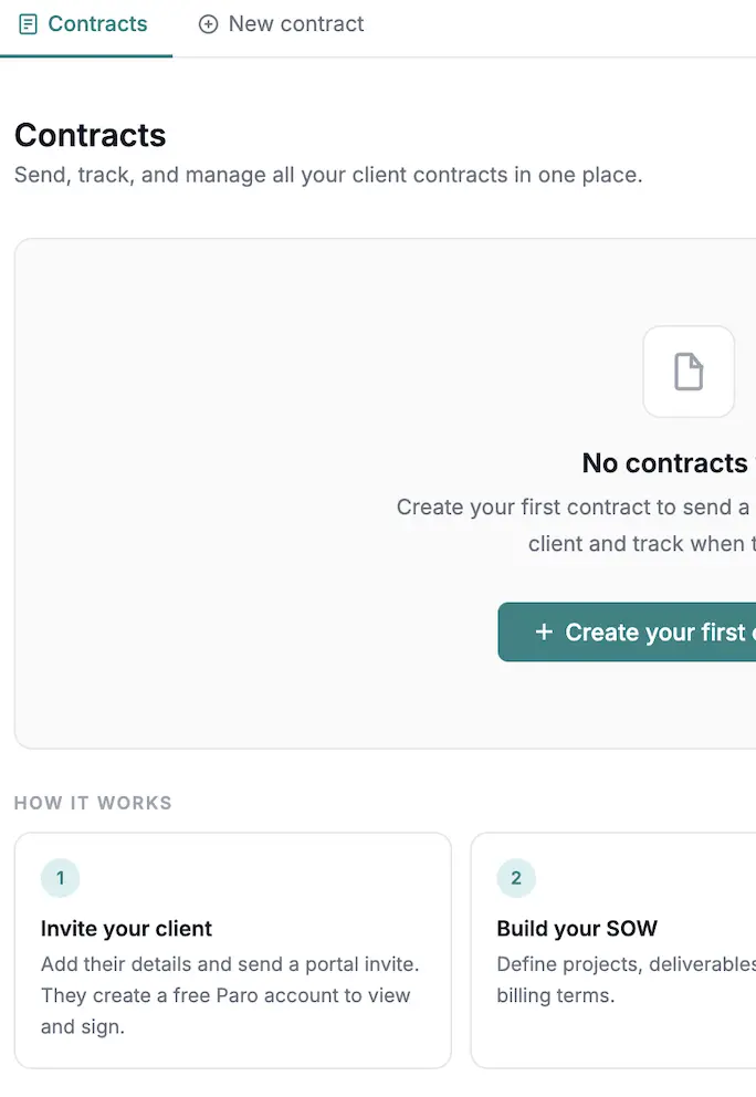 Custom Contract builder