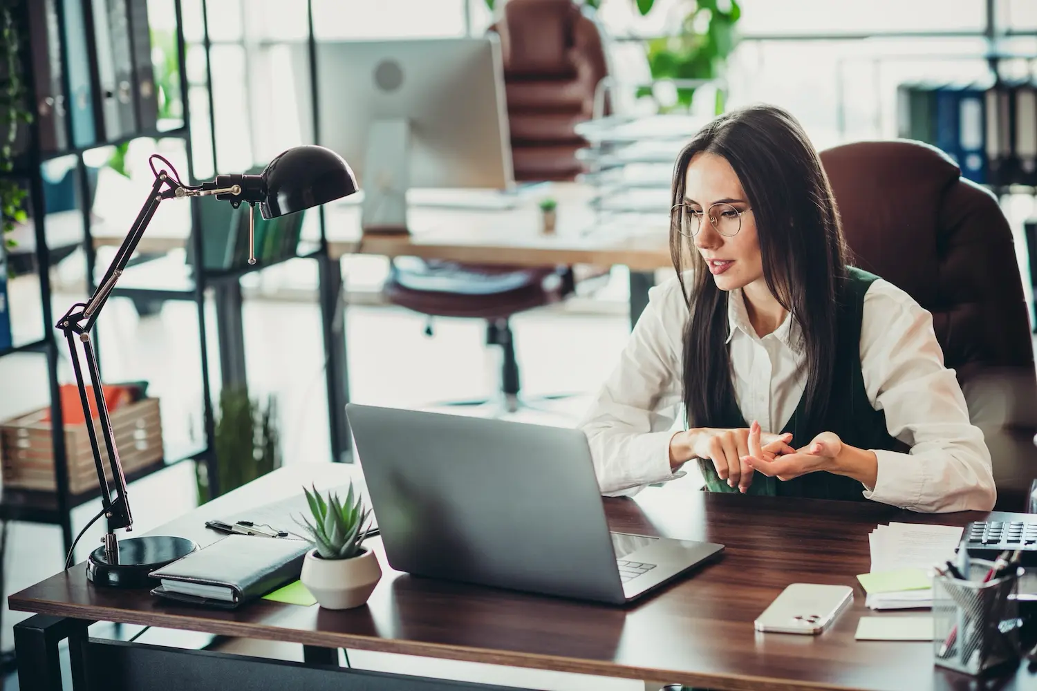 A business owner reviews her company's internal control system